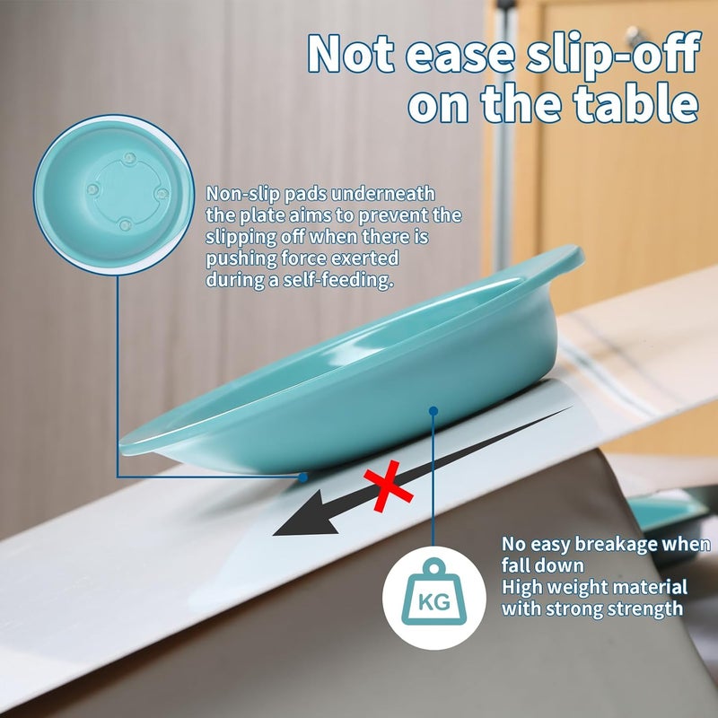 Ehucon Adaptive Melamine Bowl for Tremors,Elderly,Parkinsons to Self-Feeding,Non-slip and Weighted Dinnerware(Bowl) - Image 5